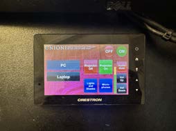 Room 207: Crestron touch panel